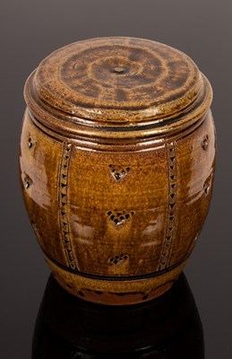 Lot 224 - Mike Dodd (born 1943), an earthenware lidded...