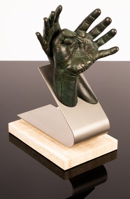 Lot 255 - Lorenzo Quinn (born 1966)/With You/a sculpture...