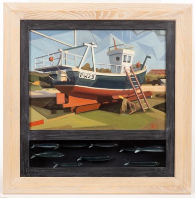 Lot 258 - Steven Hubbard (born 1954)/High and Dry/glazed...