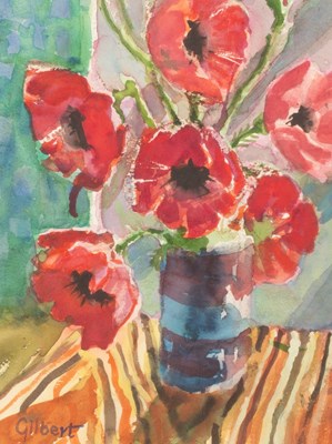 Lot 339 - Brother Gilbert Taylor (1916-2004)/Poppies in...