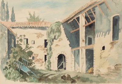 Lot 352 - Rowland Pym (1910-2006)/Ruined Farm, Rhone...