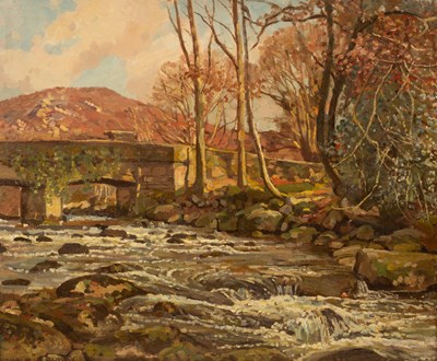 Lot 395 - Donald Floyd (1892-1965)/Crickhowel/river...