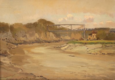 Lot 397 - Donald Floyd (1892-1965)/Rail Bridge over the...