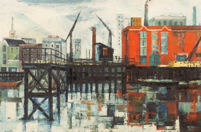 Lot 412 - Joan Marian Hubbard (1929-1998)/Thameside...