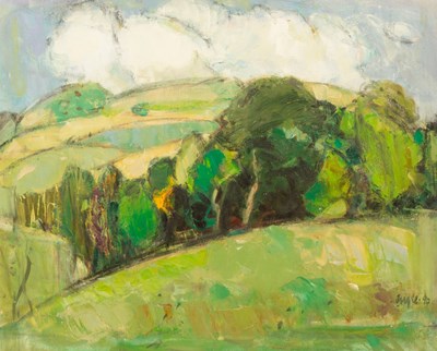 Lot 418 - Gordon Bryce (Contemporary)/Landscape/oil on...