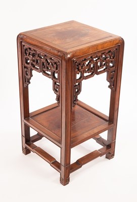 Lot 554 - A Chinese Huanghuali flowerpot stand, 20th...