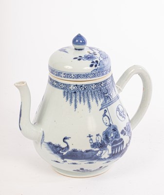 Lot 581 - A Chinese blue and white pear-shaped white...