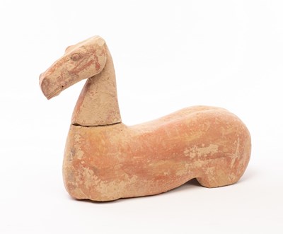 Lot 606 - A Chinese Tang terracotta horse, Tang Dynasty,...