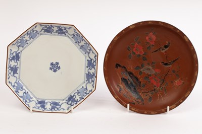 Lot 670 - Two Japanese plates, 18/19th Century, one...