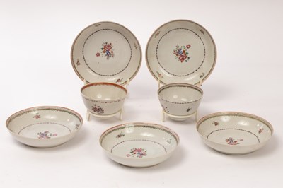 Lot 687 - Seven Chinese famille rose porcelain items,...