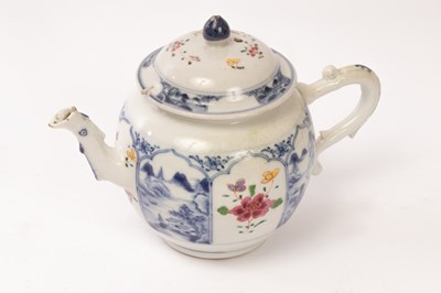 Lot 702 - A Chinese famille rose teapot, 18th Century...