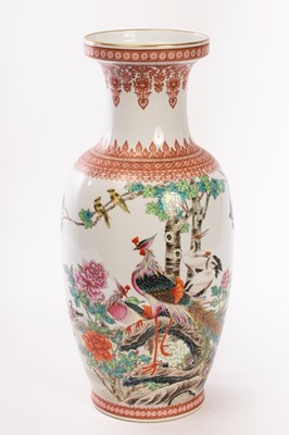 Lot 709 - A Chinese porcelain vase, 20th Century,...