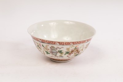 Lot 718 - A Chinese famille rose bowl, Daqing Guangxu...