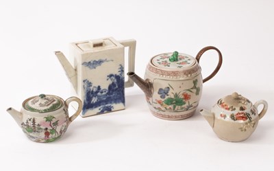 Lot 796 - Four Oriental teapots, 19th Century, one in...