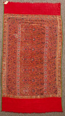 Lot 854 - A Kashmir shawl, North India, late 19th...