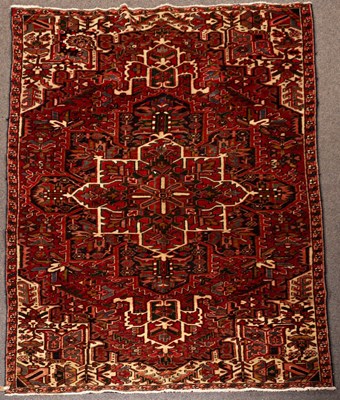 Lot 872 - A Heriz carpet, North West Persia, the...