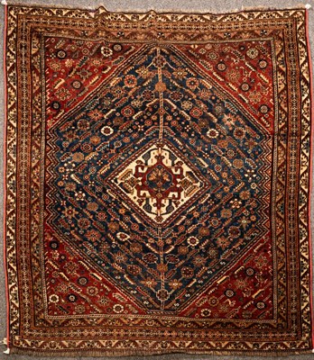 Lot 891 - A Kashgai rug, South West Persia, the sea blue...