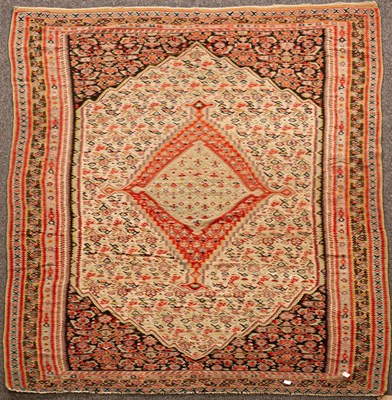 Lot 897 - A Senneh kilim, North West Persia, the ivory...