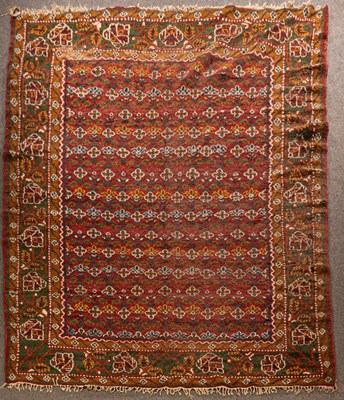 Lot 904 - An Indian carpet, mid 20th Century, the sang...