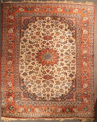 Lot 908 - An Isfahan carpet, Central Persia, mid 20th...