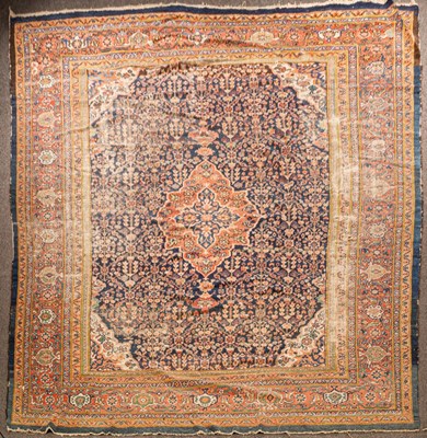 Lot 925 - A Mahal carpet, West Persia, the indigo floral...