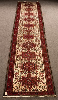 Lot 927 - A narrow Karadja runner, North West Persia,...