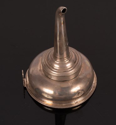 Lot 47 - A George III silver wine funnel, Hester...