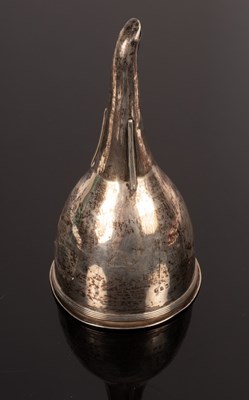 Lot 76 - A George III silver wine funnel, Thomas Robins,...