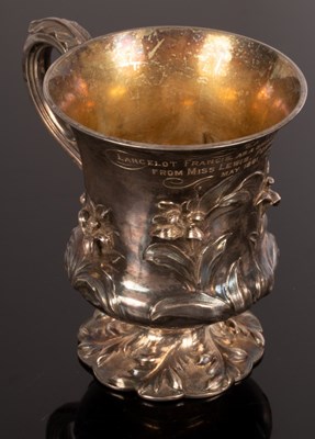 Lot 79 - A William IV silver Christening mug, London...
