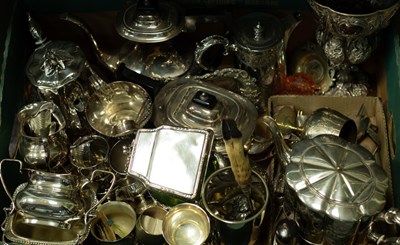 Lot 121 - A large collection of silver plate to include...