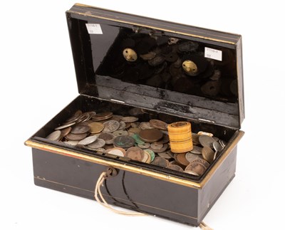 Lot 132 - A box of sundry coins, British and foreign, to...