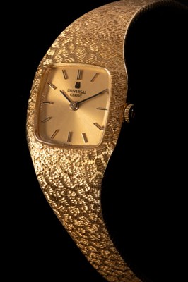 Lot 144 - A lady's Universal Geneve wristwatch, the...