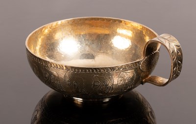 Lot 222 - A reproduction silver Mycenaean wine cup,...