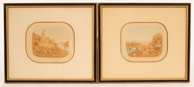 Lot 258 - Two late 19th Century cork dioramas, depicting...