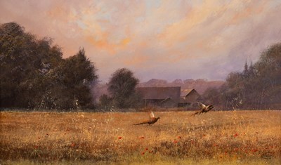 Lot 313 - Clive Madgwick (1934-2005)/Pheasants over the...