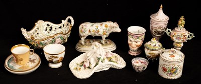 Lot 470 - A collection of Continental decorative...