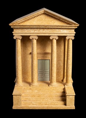 Lot 516 - A Tim Scott box in the form of a Palladian...