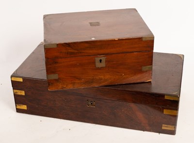 Lot 523 - A 19th Century rosewood writing slope, 51cm...