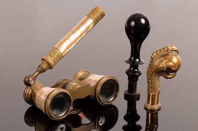 Lot 529 - A pair of mother-of-pearl cased opera glasses...