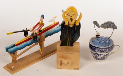 Lot 530 - Three early 21st Century automata, The Scream...