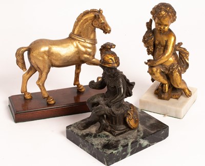 Lot 543 - A gilt metal figure of one of the Horses of St...