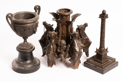 Lot 557 - A quantity of 19th Century and later bronze...