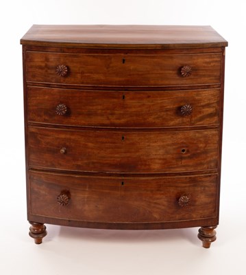 Lot 587 - A 19th Century mahogany and crossbanded...