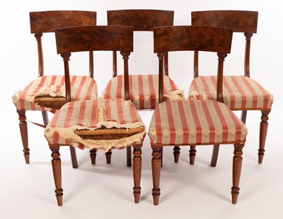 Lot 591 - A set of five early 19th Century mahogany bar...