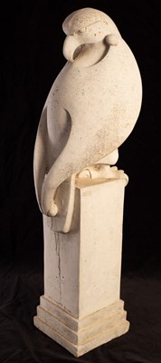 Lot 593 - A composite stone sculpture of an eagle by...