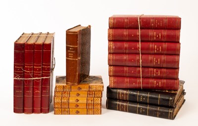 Lot 699 - Bindings: A group of leather bound volumes,...