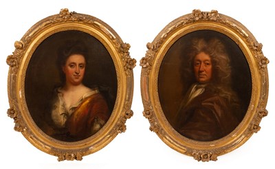 Lot 805 - Circle of Godfrey Kneller (1646-1723)/Portrait...