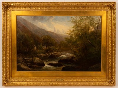 Lot 848 - George Henry Jenkins (1843-1914)/River Scene,...