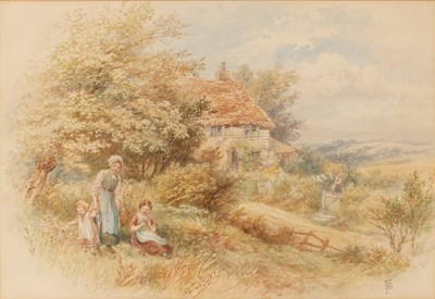 Lot 904 - Style of Birket Foster (1825-1899)/Children in...