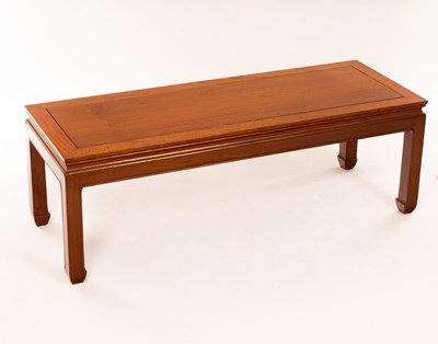 Lot 951 - A Chinese coffee table, the rectangular top...